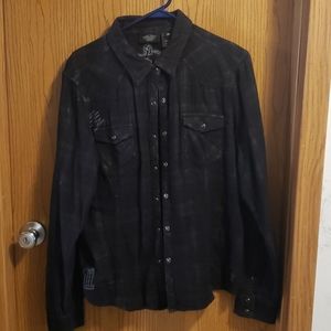 Flannel lined snap button